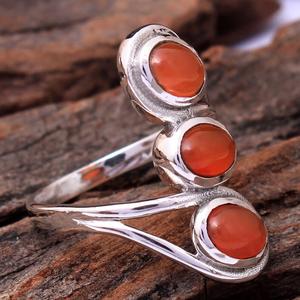 Anillo DE BODA hecho a mano de plata de ley 925, bisel de piedras preciosas de cornalina ovalada, ajuste clásico para aniversario, Navidad, San Valentín - Product Image 2