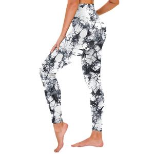 2024 ropa con logotipo personalizado ropa deportiva gimnasio para mujeres mallas de nailon pantalones de Yoga de cintura alta mallas deportivas sin costuras - Product Image 3