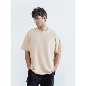 Camiseta Hip Hop MC2104 de Hombros Caídos, Cómoda, 100% Algodón, Transpirable, Antiarrugas, 220 Gramos, Jersey para Primavera/Verano, MOQ Bajo - Product Image 2