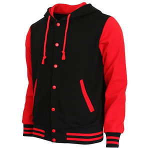 OEM Custom <b>Bomber</b> Breathable <b>Varsity</b> <b>Jacket</b> For <b>Men</b> Responsible Price Premium Quality Winter Wear <b>Varsity</b> <b>Jacket</b> With Hood - Product Image 3