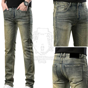 Jeans pour hommes sur mesure, fabrication au Pakistan, pantalon droit décontracté, coupe slim, pantalon en jean pour hommes grande taille - Product Image 3
