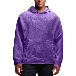 เสื้อฮู้ดขนสัตว์ฤดูหนาวแบบกำหนดเองสำหรับผู้ชาย เป็นมิตรกับสิ่งแวดล้อม กันลม มีกระเป๋าใบใหญ่สำหรับใส่สี - Product Image 3