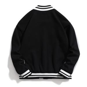 Veste universitaire de haute qualité en gros pour hommes, broderie en chenille, manches en polaire, veste universitaire de baseball personnalisée pour homme - Product Image 3