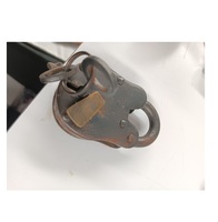 Cadenas en laiton massif poli en forme de cœur avec clé, personnalisable par gravure, cadenas d'amour haute sécurité