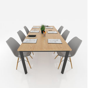 BFCBOV10-Industrial Luxury Iron Conference <b>Table</b> Legs 200x100cm for <b>Office</b> Hotel Hospital Designed for Comfort and Style - Product Image 2