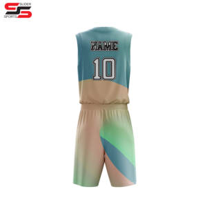 Maillot de basket-ball ensemble de vêtements d'équipe conception uniforme de basket-ball personnalisé fabricant de vêtements uniformes de basket-ball réversibles. - Product Image 4