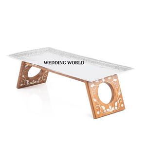 Bandeja de chocolate rectangular de metal ecológica hecha a mano plato de lujo moderno diseño personalizable venta al por mayor más vendidos - Product Image 2