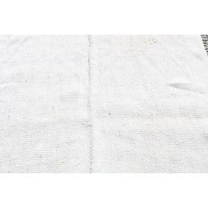 พรมตุรกีขนาด 5.9x4.6 ฟุต ลายดอกไม้สีขาว พรมวินเทจทำจากขนสัตว์ - Product Image 5