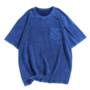 T-shirt ample et écologique pour homme, séchage rapide, impression numérique personnalisée, 180-220 GSM, polyester/coton, effet délavé vintage - Product Image 5