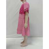 Vestido de chica de moda de verano Material de gasa ligero cómodo manga corta diaria