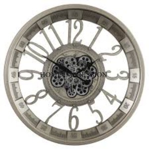 Vintage Art Inspired Most Attractive Look High Standard Quality Metal Made Round Shape <b>Wall</b> Decorative <b>Clock</b> Supply From India - Product Image 4