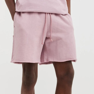 กางเกงขาสั้นผ้าแคนวาสสำหรับผู้ชายใส่สบายผ้า100% โพลีเอสเตอร์สั่งทำพิมพ์โลโก้แบบเฉพาะสำหรับโรงงานสีพื้นย้อมสีแบบใหม่ล่าสุด - Product Image 2