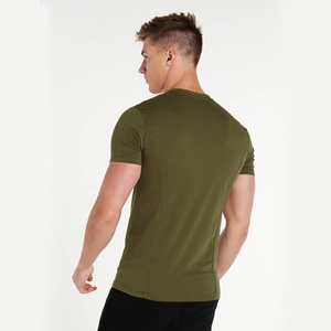 Camiseta personalizada de verano transpirable de algodón y LICRA, camiseta ecológica de secado rápido para correr, serigrafía para hombre, gimnasio Atlético - Product Image 2