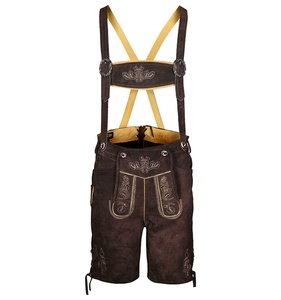 Pantalon bavarois Trachten personnalisé en cuir court / Lederhosen personnalisé en Spandex/Polyester uni brodé écologique - Product Image 6