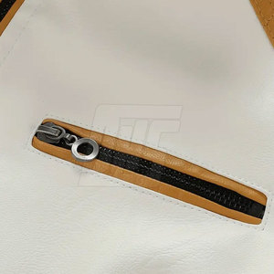 เสื้อแจ็กเก็ตหนังผู้ชายใส่สบายมีซิปด้านหน้าที่ทันสมัยและพื้นผิวเรียบเนียนสำหรับชุดเสื้อแจ็คเก็ตฤดูหนาวที่มีสไตล์ทุกวัน - Product Image 5