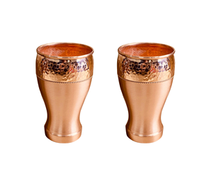 Wholesaler of Indian Latest Designer <b>Copper</b> Glass <b>Vase</b> for Water Drinking Home Decor Wedding Events Parties - Product Image 6