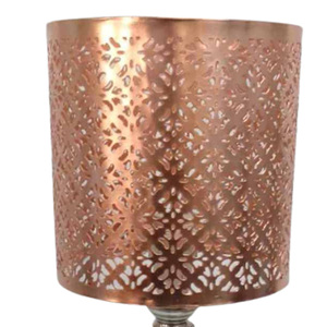 Wholesale Metal Lamp Shade <b>Copper</b> Plating <b>Table</b> Lamp for Home & Hotel Decoration Handmade Customized in Bulk - Product Image 1