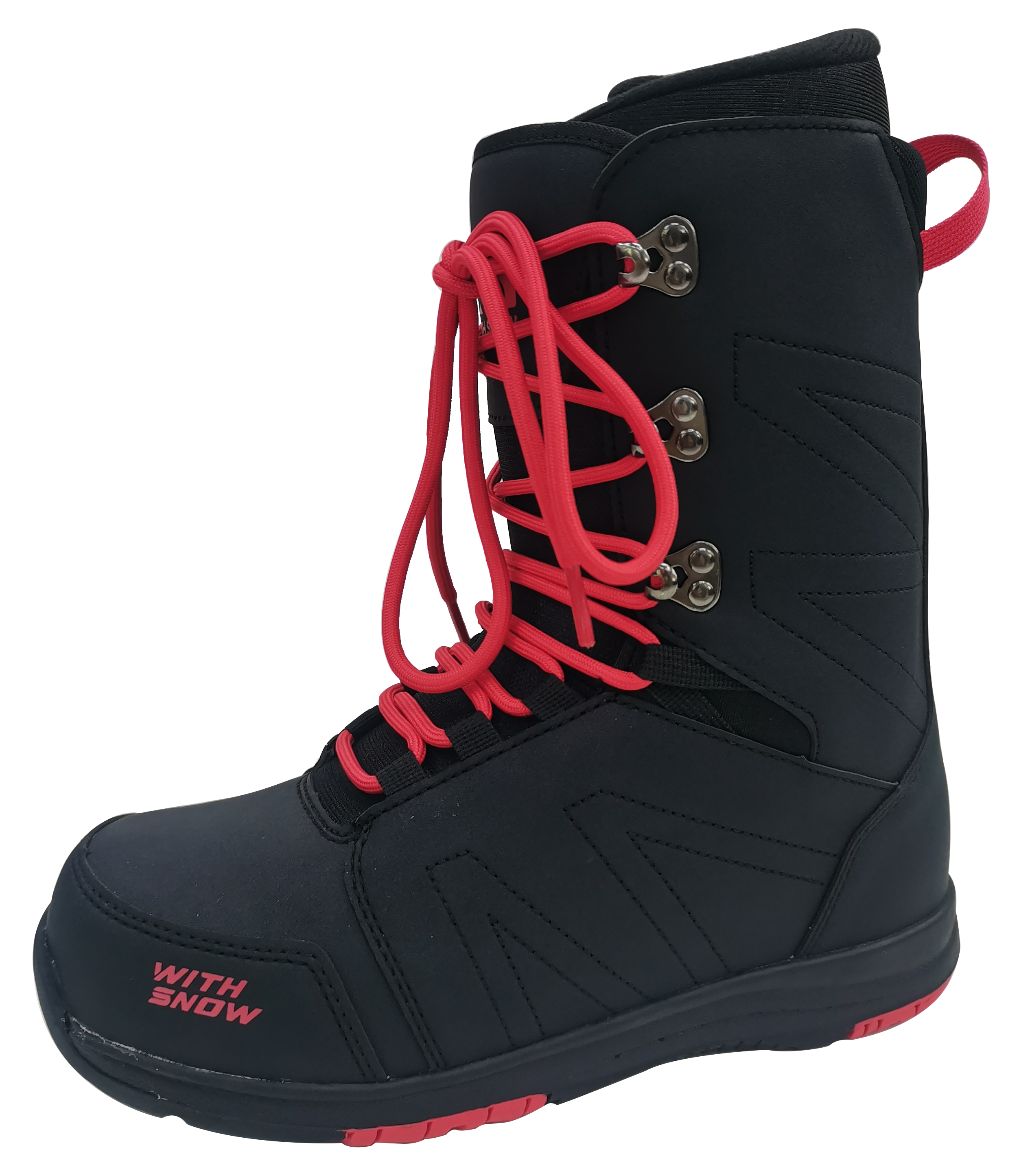 เชือกผูกรองเท้าสีแดง