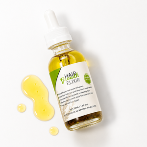 Élixir capillaire stimulant la croissance des cheveux à base de plantes, huile capillaire traitante avec huile de pépins de raisin, jojoba, argan et menthe poivrée, fournisseur OEM - Product Image 1