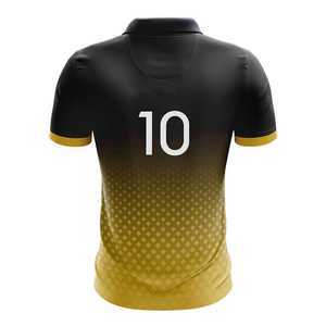 Camiseta deportiva de diseño personalizado para hombre, tejido transpirable absorbente de sudor para Polo, estampado bordado, multicolor, sólido en blanco - Product Image 3