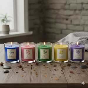 Vela Aromática Personalizada en Vaso de Vidrio Decorativo, Vela de Vidrio Hecha a Mano, Mejor Precio al por Mayor - Product Image 2