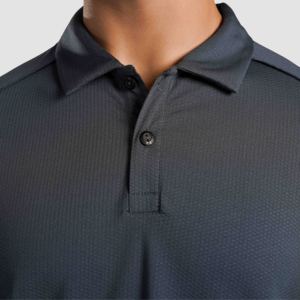 Polo de Primera Calidad, Cómodo, 100% Poliéster, Bordado, Color Sólido, Alta Transpirabilidad, Disponible en Gris, Tallas XL, 2XL, 3XL, 4XL - Product Image 5