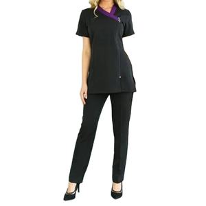 ชุดสครับแพทย์และพยาบาลไซส์ใหญ่สำหรับผู้หญิง ผ้าเนื้อยืด เสื้อ+กางเกง ชุดสครับ 2026 - Product Image 3