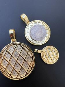 Elegante Collar con Colgante de Diamante Moissanite VVS, Estilo Hip Hop, Chapado en Oro, Plata 925, Joyería Brillante Redonda a Bajo Precio - Product Image 5