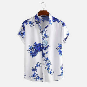 Summer <b>Floral</b> Print <b>Shirt</b> <b>for</b> <b>Men</b> Casual Printed Short Sleeve Lightweight Beach Vacation <b>Shirt</b> - Product Image 1