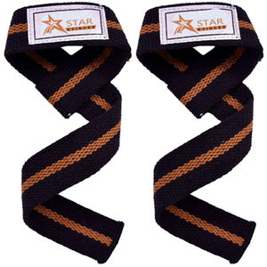 Logo personnalisé poignées en coton robuste sangles de levage d'entraînement pour l'entraînement musculation outil d'exercice de Fitness décontracté - Product Image 4