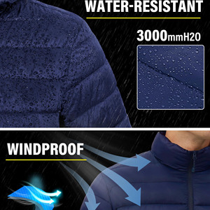 Custom Factory Oversize Outdoor Puffer <b>Jacket</b> For Men Waterproof Windproof Hooded Winter Wear Men's <b>Jackets</b> Wholesale Quality - Product Image 4