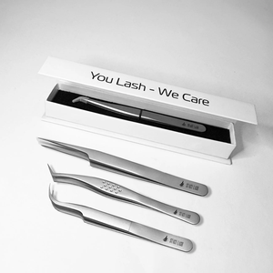 For STL-9 High Quality Stainless Steel Volume L-Shaped Eyelash Extension Tweezers Precision Tip Anti-Static Professional - Product Image 6