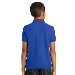 Camiseta Polo negra personalizada para niños, uniforme escolar juvenil, camiseta Polo de algodón - Product Image 5