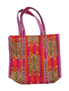 Bolso de mano Premium de lujo con estampado de tigre hecho en La India por un fabricante indio y cuero exportador con forro de lona para el verano - Product Image 3