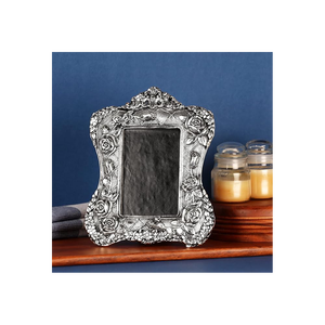 Cadre Photo Fleur Rose en Aluminium Plaqué Or pour Décoration Intérieure et Cadeaux pour Bureau Chambre à Coucher Salon Dessus de Table - Product Image 2