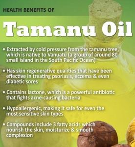 Chất lượng cao dầu hạt tamanu mối quan tâm cụ thể như da khô mụn đánh dấu một cũng như da nói chung và biện pháp tự nhiên - Product Image 1