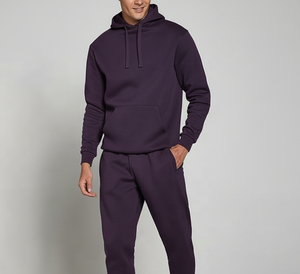 Survêtement unisexe personnalisable et sur mesure |   Ensemble jogging à capuche tendance |   Tenue d'hiver en tissu lourd 100% coton - Product Image 3