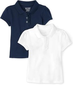 Chicas personalizables de alta calidad para camisa Polo Servicio ODM Decoración de botones de manga corta El mejor material de punto antiarrugas Pri - Product Image 2