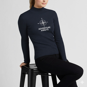 Sudadera larga de invierno con cuello falso en blanco personalizada al por mayor alta calidad 100% algodón polar tejido para mujer - Product Image 3