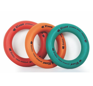 Juego de anillos de goma Tennikoit de forma circular de excelente calidad disponible en paquete de 6 aros coloridos para juego de lanzamiento de anillos - Product Image 5