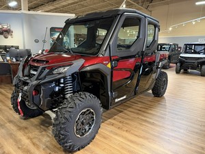 รถอเนกประสงค์สำหรับพักผ่อน Ridge Crew Platinum Ranch Edition ระบบปรับอากาศ สีแดงเข้มเมทัลลิก/สีดำอีโบนี 999 ซีซี สปอร์ต UTV พร้อมส่งออก - Product Image 1