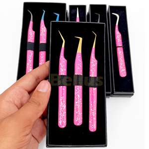 Pinzas para Pestañas de Acero HASIBI NAQIBI HNSC-ET-0019, Logotipo Personalizado, Diseño Antiestático Duradero, Puntas Dentadas/Lisas - Product Image 4