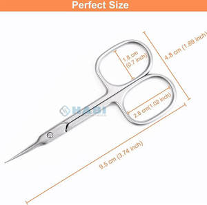 Nouveaux ciseaux à ongles à pointe Extra Fine lame incurvée ciseaux à cuticules beauté incurvée peau morte coupe manucure ongles ciseaux à cuticules - Product Image 3