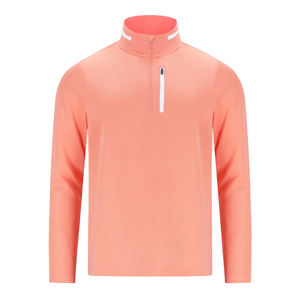 Sweat-shirt à capuche zippé pour homme avec logo personnalisé 1/4 Sweat-shirt de golf respirant à séchage rapide Techniques brodées de poche pour la saison d'automne - Product Image 3