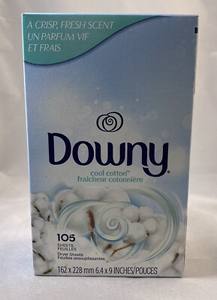 Feuilles de séchage Mega Light Downy originales 180 pièces adoucisseur de brume océanique 3X fraîcheur - Product Image 3
