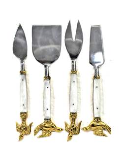 ชุดมีดหั่นชีสด้ามไม้ขัดเงาอุปกรณ์ตัดชีส - Product Image 4