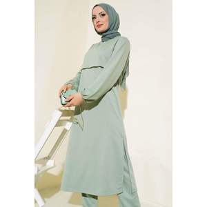 Ensemble 2 pièces à fente longue vert - Product Image 3