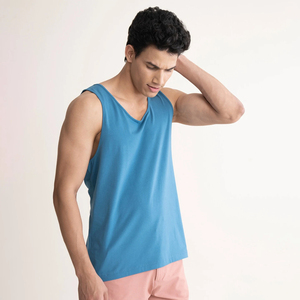 Débardeur décontracté pour homme au quotidien, fabriqué en tissu mélangé de coton, offrant un confort léger et une coupe moderne - Product Image 6