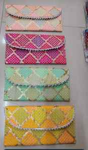 กระเป๋าคลัทช์ปักลายสำหรับผู้หญิง, กระเป๋าทรงคลัทช์สำหรับงานแต่งงานพร้อมซิปสำหรับผู้หญิงของขวัญ - Product Image 4