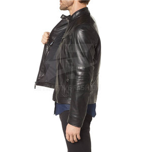 Premium <b>Men</b> <b>Leather</b> <b>Jacket</b> With Casual Streetwear Finish For Warm Winter <b>Jacket</b> Outdoor Look - Product Image 3